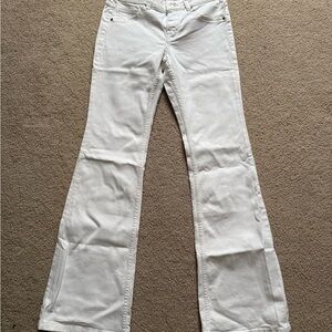 H&M Bright White Flare Pants
